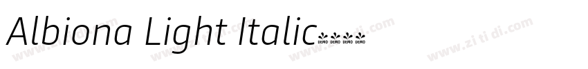 Albiona Light Italic字体转换